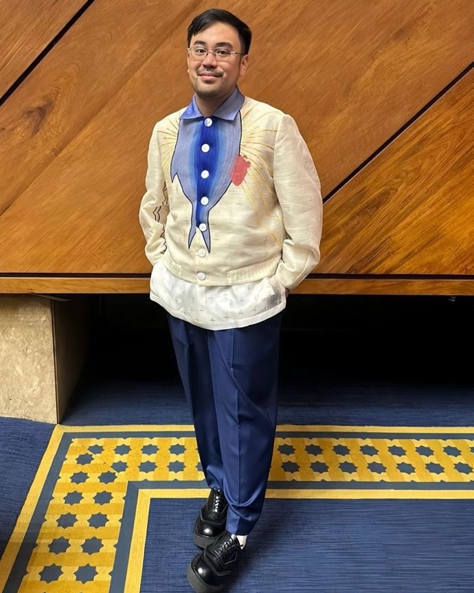 Representative Toff de Venecia in Randolph Clothing.